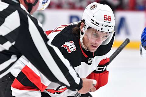 Erik Haula #56 of the New Jersey Devils (Photo by Minas Panagiotakis/Getty Images)