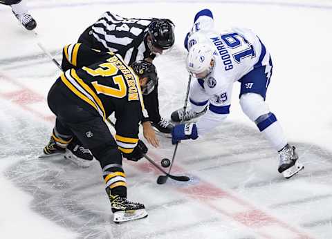 Boston Bruins, Patrice Bergeron #37 (Photo by Andre/Ringuette/Getty Images)