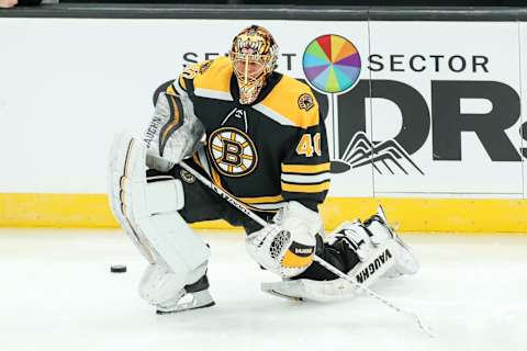 Rask may be the best statistical goalie in team history, but is that enough for a jersey retirement ceremony? (Mandatory Credit: Paul Rutherford-USA TODAY Sports)