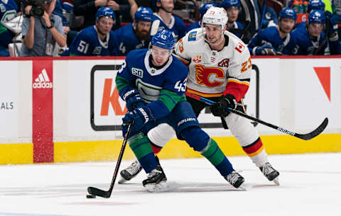 Vancouver Canucks’ Quinn Hughes. (Photo by Rich Lam/Getty Images)