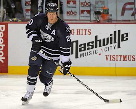 NASHVILLE, TN – DECEMBER 11: Ryan Suter #20 of the Nashville Predators . (Photo by Frederick Breedon/Getty Images)