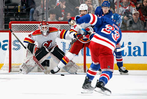 NHL, New York Rangers, New Jersey Devils. (Photo by Bruce Bennett/Getty Images )