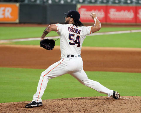 Roberto Osuna #54 of the Houston Astros (Photo by Bob Levey/Getty Images)