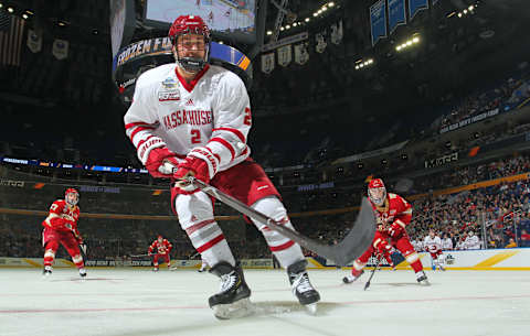 Marc Del Gaizo #2 of the Massachusetts Minutemen.(Photo by Bill Wippert/NCAA Photos via Getty Images)