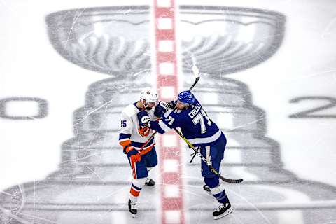 Anthony Cirelli #71 of the Tampa Bay Lightning. (Photo by Bruce Bennett/Getty Images)