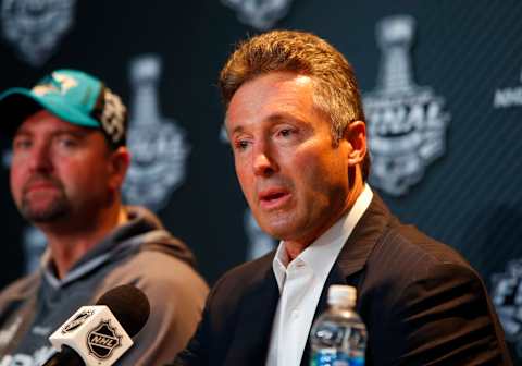 Doug Wilson, General Manager of the San Jose Sharks (Photo by Justin K. Aller/Getty Images)