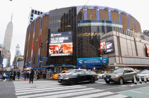 NEW YORK, NEW YORK – OCTOBER 19: Fans arrive for the game between the New York Rangers and the Nashville Predators at Madison Square Garden on October 19, 2023, in New York City. (Photo by Bruce Bennett/Getty Images)