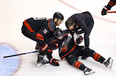 Andrei Svechnikov #37 of the Carolina Hurricanes(Photo by Elsa/Getty Images)