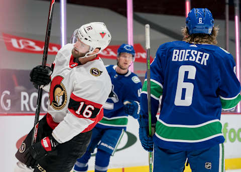 Ottawa Senators forward Austin Watson (16). Mandatory Credit: Bob Frid-USA TODAY Sports