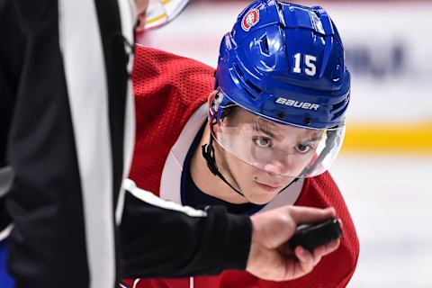 MONTREAL, QC – OCTOBER 13TH: Jesperi Kotkaniemi Montreal Canadiens Photo by Minas Panagiotakis/Getty Images)