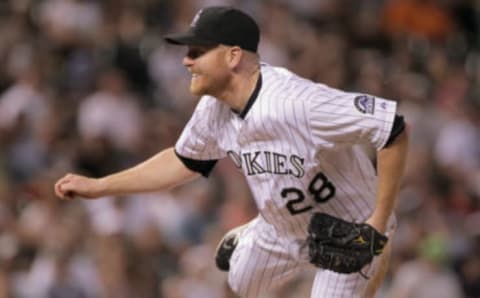 Aaron Cook, Colorado Rockies (Photo by Doug Pensinger/Getty Images)