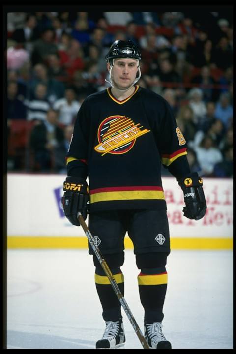 3 Mar 1997: Rightwinger Alexander Mogilny of the Vancouver Canucks looks on during a game against the Colorado Avalanche at McNichols Sports Arena in Denver, Colorado. The Avalanche won the game, 5-1. Mandatory Credit: Nevin Reid /Allsport