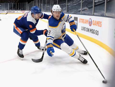 Jack Eichel who’s now a Vegas Golden Knight. (Photo by Bruce Bennett/Getty Images)