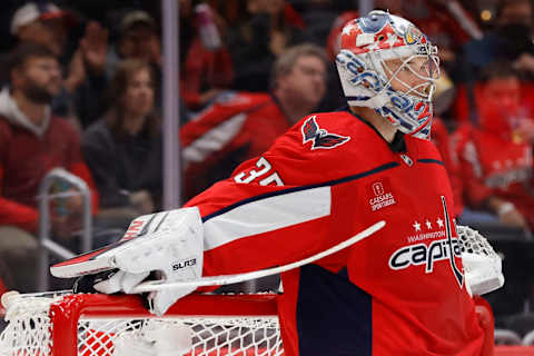 Darcy Kuemper, Washington Capitals Mandatory Credit: Geoff Burke-USA TODAY Sports