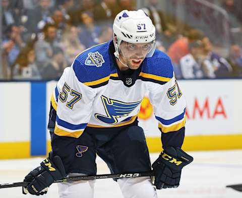 David Perron, St. Louis Blues (Photo by Claus Andersen/Getty Images)