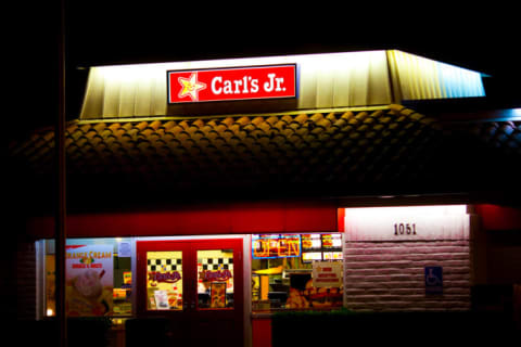 The front exterior of a Carl's Jr. restaurant