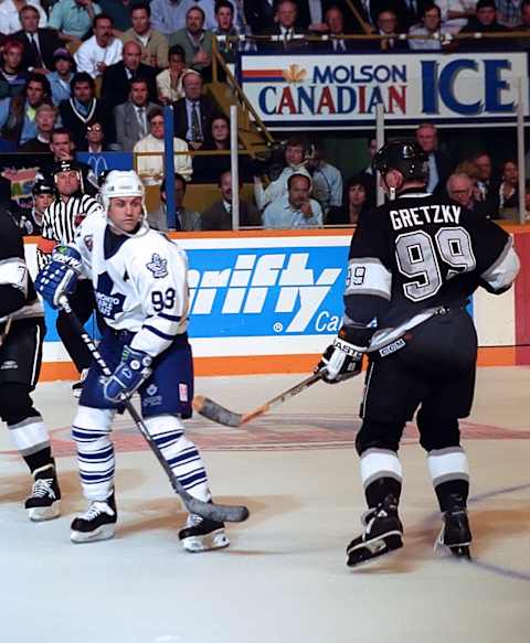 TORONTO, ON – MAY 17: Wayne Gretzky #99  (Photo by Graig Abel/Getty Images)