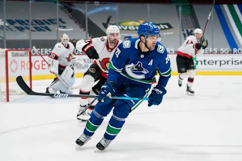 Vancouver Canucks forward Brandon Sutter (20). Mandatory Credit: Bob Frid-USA TODAY Sports