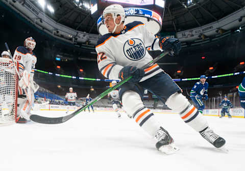 Tyson Barrie #22, Edmonton Oilers (Photo by Rich Lam/Getty Images)