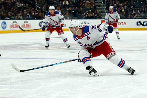 Chris Kreider #20 of the New York Rangers . (Photo by Kirk Irwin/Getty Images)