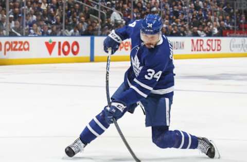 Auston Matthews #34, Toronto Maple Leafs (Photo by Claus Andersen/Getty Images)