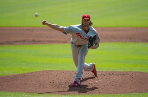 Starting on Opening Day in Miami will take the weather out of the equation for the Phillies Nola. Photo by John Adams/Icon Sportswire via Getty Images.