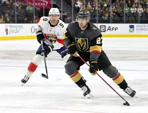 Shea Theodore of the Vegas Golden Knights. (Photo by Ethan Miller/Getty Images)