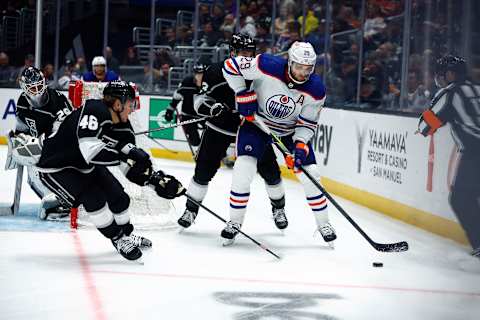 Edmonton Oilers, Leon Draisaitl #29, Los Angeles Kings. (Photo by Ronald Martinez/Getty Images)