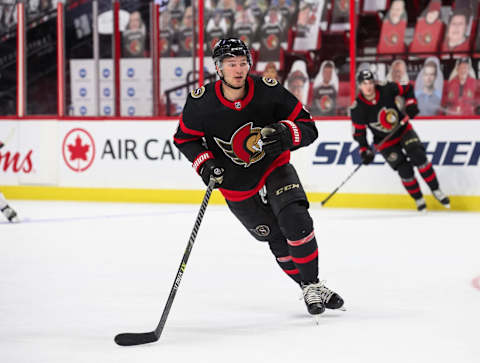 Josh Norris #9 of the Ottawa Senators (Matt Zambonin/Freestyle Photography/Getty Images)