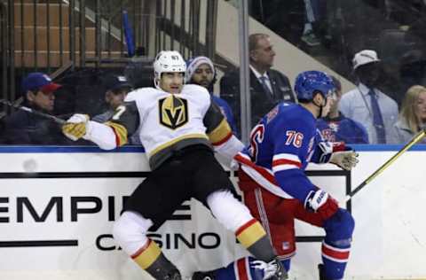 NEW YORK, NEW YORK – DECEMBER 16: Max Pacioretty #67 of the Vegas Golden Knights skates against the New York Rangers at Madison Square Garden on December 16, 2018, in New York City. The Golden Knights defeated the Rangers 4-3 in overtime. (Photo by Bruce Bennett/Getty Images)