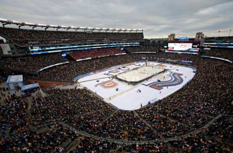 FOXBORO, MA – JANUARY 01: A general view as the Montreal Canadiens play the Boston Bruins during the 2016 Bridgestone NHL Winter Classic at Gillette Stadium on January 1, 2016, in Foxboro, Massachusetts. (Photo by Jim Rogash/Getty Images)