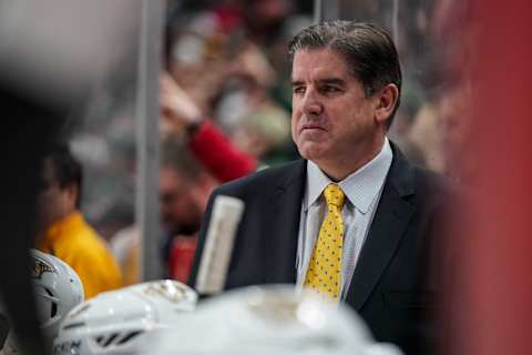 Peter Laviolette, Washington Capitals Mandatory Credit: Brace Hemmelgarn-USA TODAY Sports