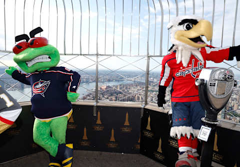 Slapshot, Washington Capitals (Photo by John Lamparski/Getty Images for Empire State Realty Trust)