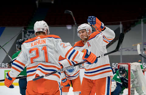 Dominik Kahun #21, Edmonton Oilers Mandatory Credit: Bob Frid-USA TODAY Sports