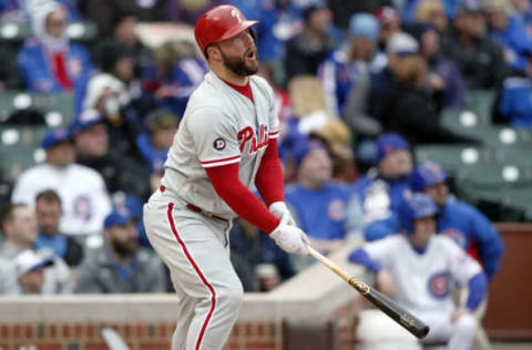 Rupp Erupts with a Solo Home Run in Chicago. Photo by Caylor Arnold – USA TODAY Sports.