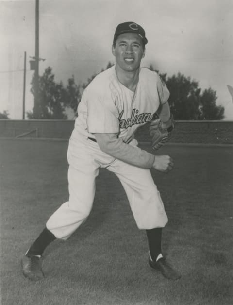 DATE UNKNOWN: Cleveland Indians Hall of Fame Pitcher Bob Feller poses for a photo. Feller pitched for the Indians from 1936-1956 and was inducted in the National Baseball Hall of Fame in 1962. (Photo by MLB Photos via Getty Images)