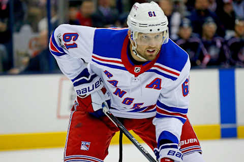 Rick Nash #61 of the New York Rangers (Photo by Kirk Irwin/Getty Images)