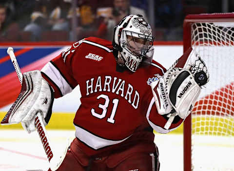 Merrick Madsen, Harvard Crimson (Photo by Jonathan Daniel/Getty Images)