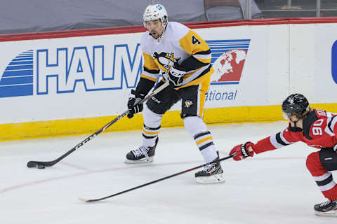 Apr 11, 2021; Newark, New Jersey, USA; Cody Ceci Mandatory Credit: Vincent Carchietta-USA TODAY Sports