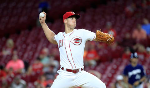 CINCINNATI, OH – AUGUST 29: Michael Lorenzen #21 of the Cincinnati Reds throws a pitch against the Milwaukee Brewers at Great American Ball Park on August 29, 2018 in Cincinnati, Ohio. (Photo by Andy Lyons/Getty Images)