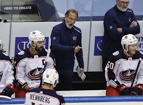 Head coach John Tortorella of the Columbus Blue Jackets. (Photo by Elsa/Getty Images)