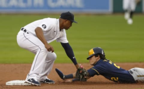 Tigers second baseman Jonathan Schoop. Raj Mehta-USA TODAY Sports