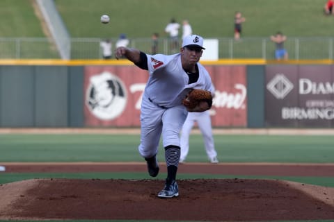 BIRMINGHAM, AL – JUNE 19: Jackson Generals pitcher Taylor Widdener during the 2018 Southern League All-Star Game. The South All-Stars defeated the North All-Stars by the score of 9-5 at Regions Field in Birmingham, Alabama. (Photo by Michael Wade/Icon Sportswire via Getty Images)