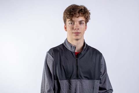 BUFFALO, NY – MAY 30: Ryan Johnson poses for a portrait at the 2019 NHL Scouting Combine on May 30, 2019 at the HarborCenter in Buffalo, New York. (Photo by Chase Agnello-Dean/NHLI via Getty Images)