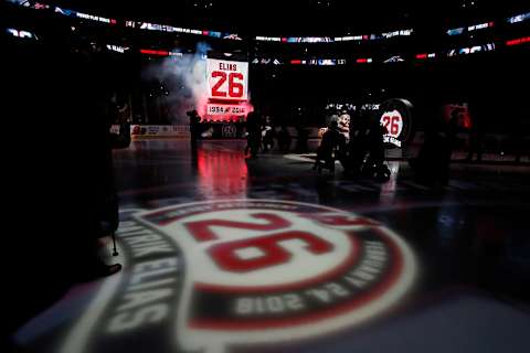 NEWARK, NJ – FEBRUARY 24: Former New Jersey Devil Patrik Elias. (Photo by Adam Hunger/Getty Images)