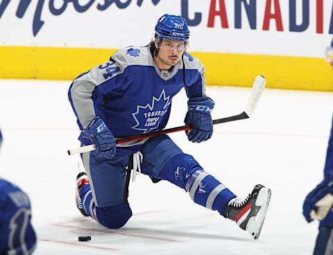 Auston Matthews #34 of the Toronto Maple Leafs (Photo by Claus Andersen/Getty Images)