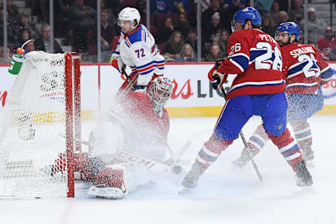 MONTREAL, QC – DECEMBER 1: Carey Price #31 of the Montreal Canadiens makes a save against the New York Rangers in the NHL game at the Bell Centre on December 1, 2018 in Montreal, Quebec, Canada. (Photo by Francois Lacasse/NHLI via Getty Images)