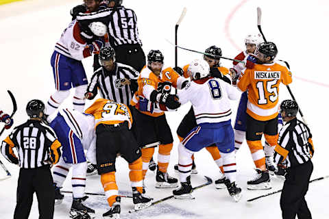 TORONTO, ONTARIO – AUGUST 19: Philadelphia Flyers Montreal Canadiens (Photo by Elsa/Getty Images)