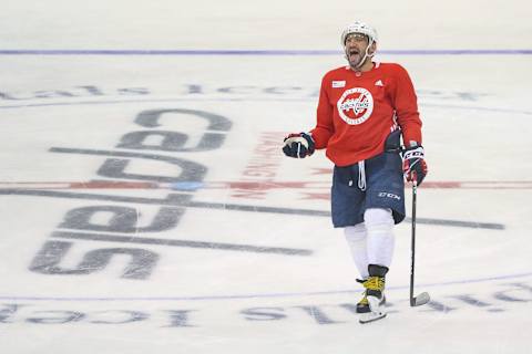 Alex Ovechkin #8 of the Washington Capitals. (Photo by Patrick Smith/Getty Images)