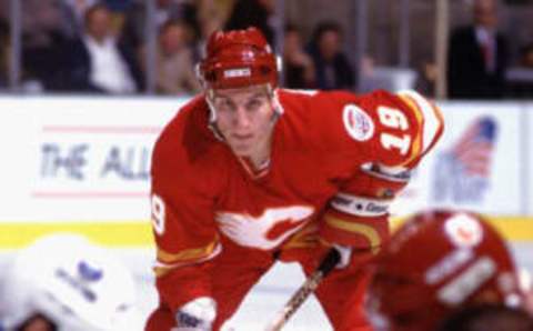 NEW YORK, NEW YORK – CIRCA 1980: Tim Hunter of the Calgary Flames circa 1980 in New York, New York. (Photo by Robert Shaver/Bruce Bennett Collection/Bruce Bennett Studios via Getty Images)